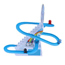 Penguin Climb Stairs Fun Sliding Board Electric Puzzle Assembled Toys