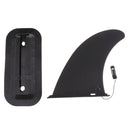 4.5x9.4in Surfing Boards Soft Top Fin Free No Tool Fin Screw Black