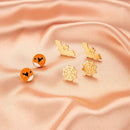 3 Pair Bat Dangles Drop Earrings Halloween Funny Women Ear Stud Jewelry (C) A