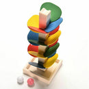 Wooden Toys for Children Colorful Building Blocks Tree Ball Run Track Baby  Z7Y5