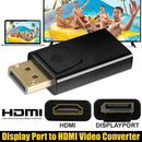 4K DisplayPort Display Port DP Male to HDMI Female Adapter Converter Mini Black