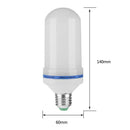 Creative 4 Modes Gravity Sensor Flame Light E27 9W Emulation Fire Bulb Lamp