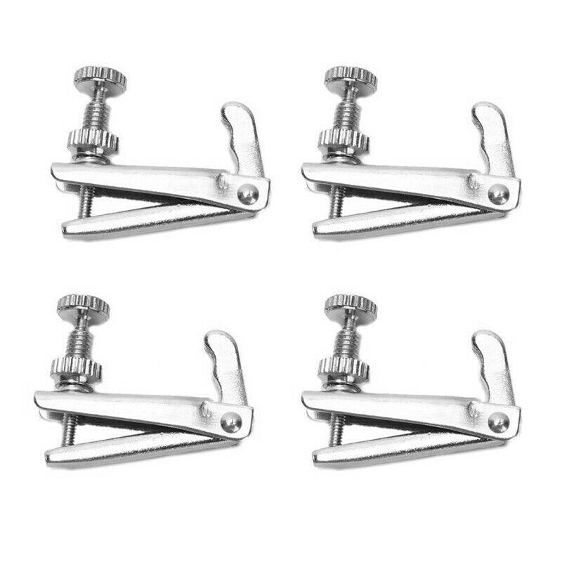 Set of 4 Pieces Stable-style 1/2-1/4 Violin String Adjusters Fine Tuners Si
