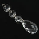 12pcs Acrylic Crystal Beads Drop Shape Garland Chandelier Hanging Party Dec Q7W8