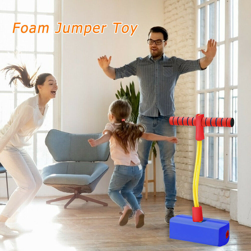 Antiskid Foam Jumper Outdoor Training Pogo Stick Kids Bounce Toys (Blue)