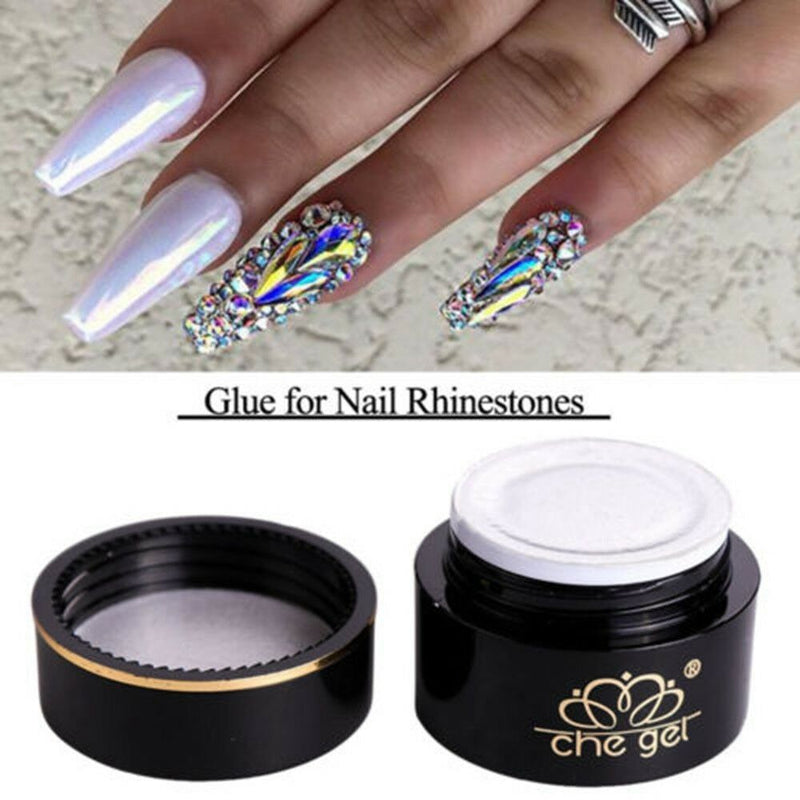 Nail Art Rhinestones Gel Glue DIY UV Adhesives Sticky for Crystal Gems ,Diamond