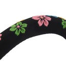 Flannelette Steering Wheel Cover with Multicolor Flowers E2Z5