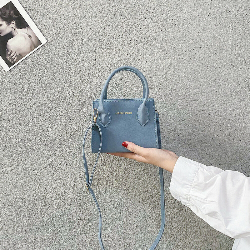 Fashion Women Crossbody Handbag Female PU Totes Daily Shoulder Bags (Blue)