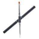 Dual-Ended Poly Builder Nail Art Pen Brush Slice Shape DIY Tool Manicure