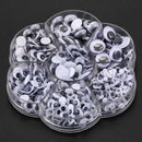 600 Pieces Mixed Self-adhesive Wiggle Googly Eyes DIY Scrapbooking Crafts T W8T6