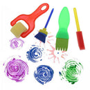 5pcs/Set Graffiti Painting Sponge Brush Seal Kids Art Drawing Toys Supplies A