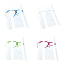 4x Safety Face Shield Reusable Protector Goggles Visor Cap Transparent