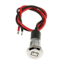 12mm Waterproof LED Battery Alternator Warning Light Lamp Dash Panel Blue