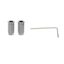 1 Pack Electric Guitar Saddle Bridge Tailpiece Zinc Alloy with L Shaped Wrench,