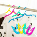 Travel portable plastic hanger travel simple folding hanger drying racks