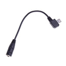 Micro USB female jack To 3.5mm stereo female audio adapter cable  JR