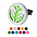 Car Air Freshener Aromatherapy Essential Oil Diffuser - Angel Wings Stainle