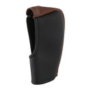 Gear Shift Knob Cover Synthetic Leather Shifter Lever Knob Cover (Brown) A