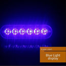 12V-24V 6LED Light Flash Emergency Car Vehicle Warning Strobe Flashing Blue R3K8