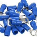 25pcs Insulated Crimp Ring Terminal Wire Connector 16-14AWG M5
