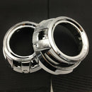 Car Headlights Modified Double Light Lens Cover 2.5 3.0 Inch Decorative Cov