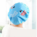 2PCS Pro Animal Frog Duck Shower Cap Elastic Bath Hat Hair Protector Travel JR