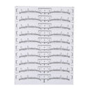 100 Pcs Eyebrows Ruler Adhesive Eyebrow Grooming Shaper Permanent Tattoo St