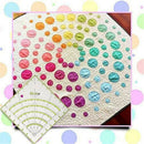 8 inch Arcs Fan Quilt Circle Cutter Ruler Patchwork Ruler Sewing Craft Tools Gw