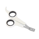 Pet Nail Toe Clipper Scissors Stainless Steel Dog Claw Cutter(White Black) A