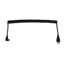 Right Angled 90 Degree Micro HDMI to HDMI Cable Telescopic Spring HDMI Wire