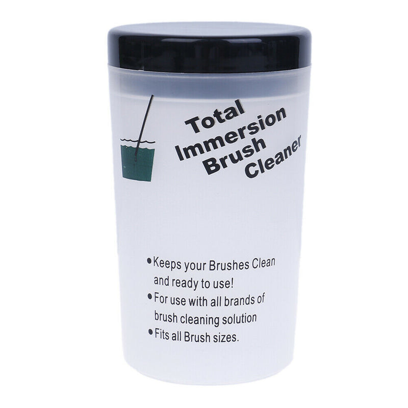 Nail Art Brush Cleaning Soaker Bottle Polish Remover Container Cup Empty Hold Ew