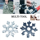 18-in-1 Stainless Steel Pocket Multi-Tool,Outdoor Camping Snowflake Screwdriver