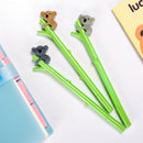 Cute Animal Pen Stationery Gel Ink Pen 0.5mm Black Pens Student Supplies- OZ