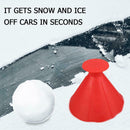 Cone Shaped Scrape Windshield Ice Scraper Funnel Snow Remover (Red 14.5cm)
