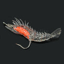 4pcs Soft Silicone Simulation Noctilucent Prawn Shrimp Fishing Lure Tackle-Hooks
