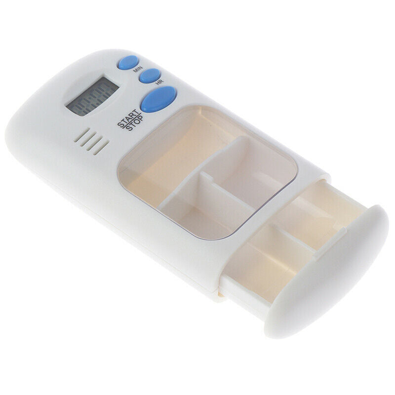 Mini Portable Pill Reminder Drug Alarm Timer Electronic Box Organizer LED Dis BX