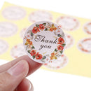 120pcs Thank you Flower Seal Stickers DIY Baking Gift Labels Adhesive Stickers Z