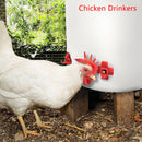 Horizontal Side Poultry Waterer Automatic Nipples Drinker Waterer For ChickS Gw