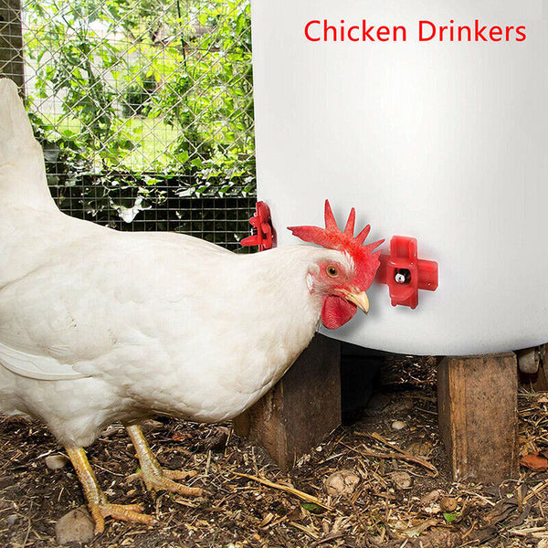 Horizontal Side Poultry Waterer Automatic Nipples Drinker Waterer For ChickS Gw