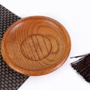 Environmentally Friendly Solid Round Bowl Wooden Cutlery Dishes Home Kitche