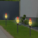 LED Solar Lawn Lamp Spike Santa Claus Shape Waterproof Xmas Outdoor Decor