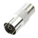 4 Pcs F-Type Female Jack to TV PAL Female Plug Coaxial RF Connector Adapter