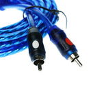 Auto Replacement 4.5m 2RCA Male to 2RCA Male Car Stereo Audio Power Cable for AV