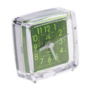 Portable Small Bed Clock Travel Quartz Snooze Alarm Clock with LED Night 3#