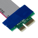 PCI-E 1X Slot Riser Card Extender Extension Ribbon Flex Cable PCI-Express Lead