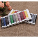 12 Mixed Colors 24 Spools Polyester Sewing Thread For Hand Machine Hot TUW