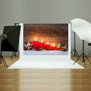 Christmas Background Cloth Snows Santa Claus Fabric Decor Photographic Backdrops