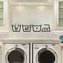 Washing Machine Removable Art Vinyl Mural Home Bathroom Decor Wall Stickers