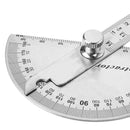 15cm`180 Degree Adjustable Protractor multifunction stainless steel angle ruS Gw