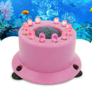 Mini Colorful Air 12LED Submersible Bubble Aquarium Fish Tank Light AC100-240V